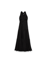 Freesia Seiden-Maxikleid mit Raffungen