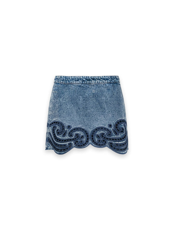 The Cadiz Eyelet Rock mit Stickerei