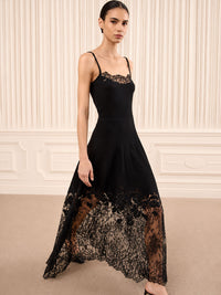 Josina Rock mit edler Spitze und transparentem Saum