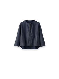Lederjacke  mit modernem Zip Design