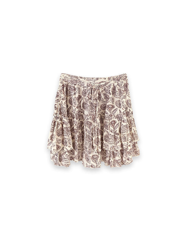 Arlin – Verspielter Volantrock mit zartem Allover-Print