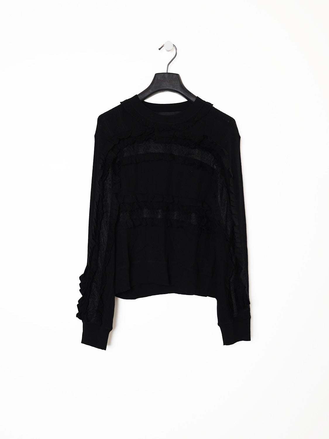 Demma – Woll-Strickpullover mit Rüschen