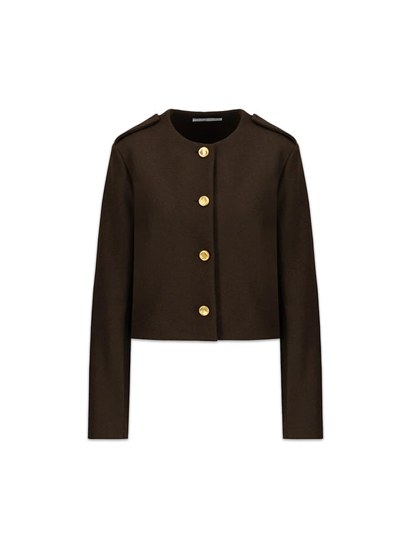 Kurze Jacke aus Schurwolle