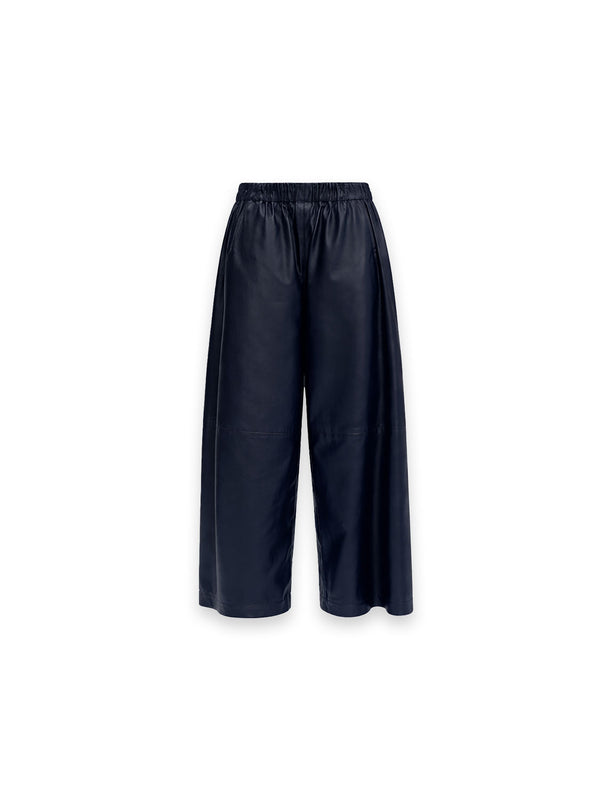 Palma Lederhose mit fließendem Wide Leg Schnitt