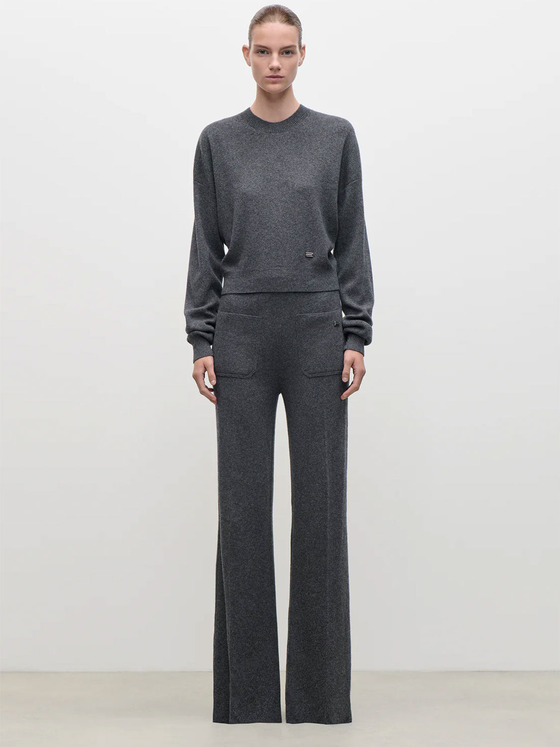 Soft Knit Wide Leg Pants