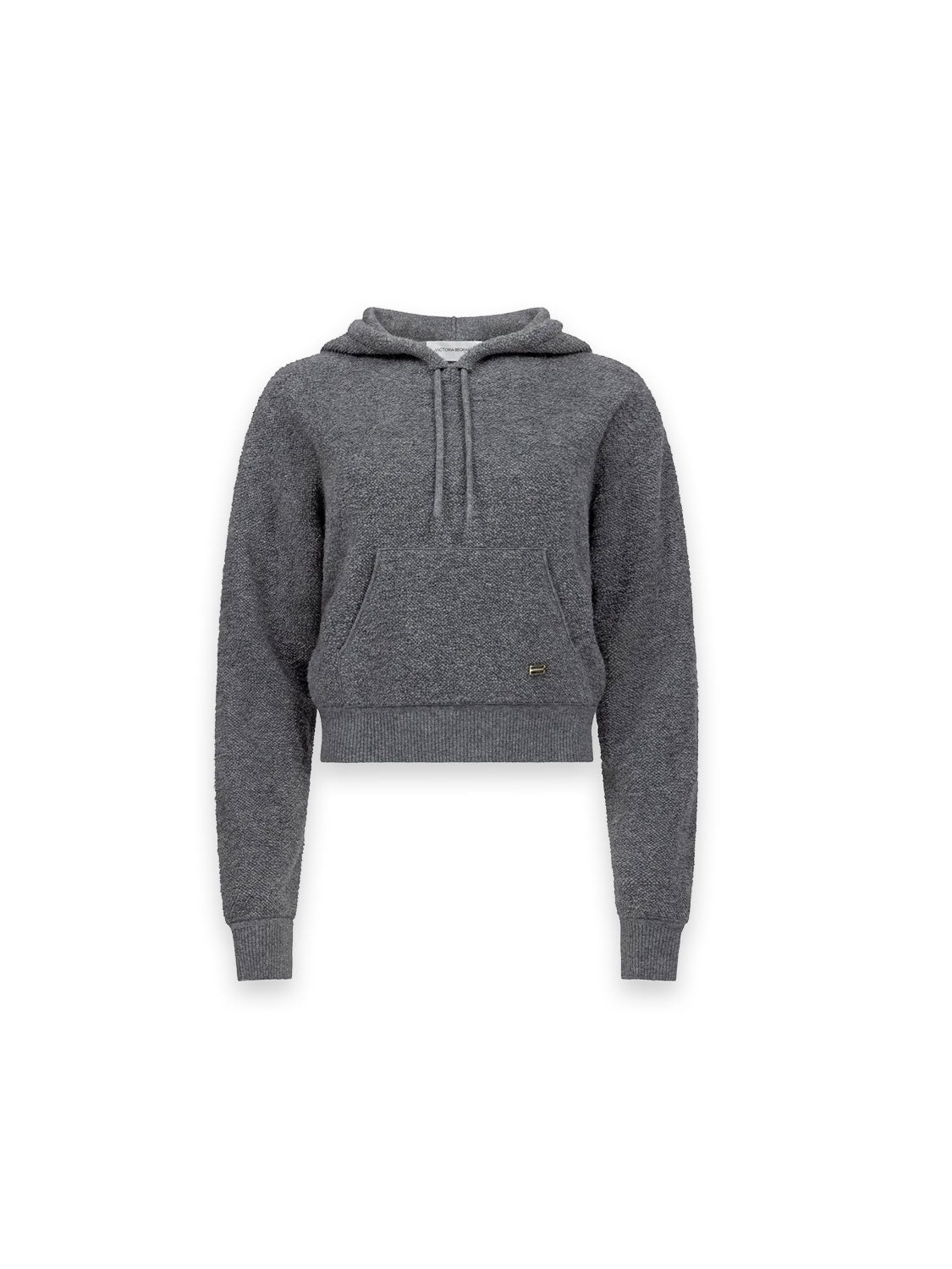Bouclé Hoodie mit Kängurutasche