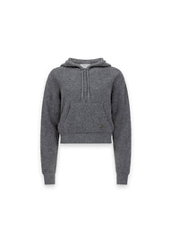 Bouclé Hoodie mit Kängurutasche