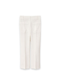 Alina - High-waisted wool trousers with wide legs