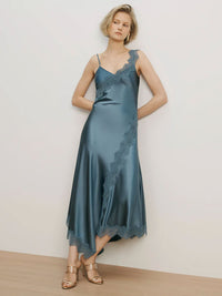 Vernon Kleid – Satin-Look mit Spitze
