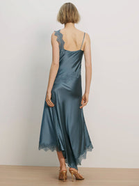 Vernon Kleid – Satin-Look mit Spitze