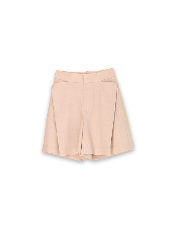 Fold Detail – Shorts aus Schurwolle