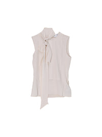 Seiden-Crêpe-Bluse mit Schluppe