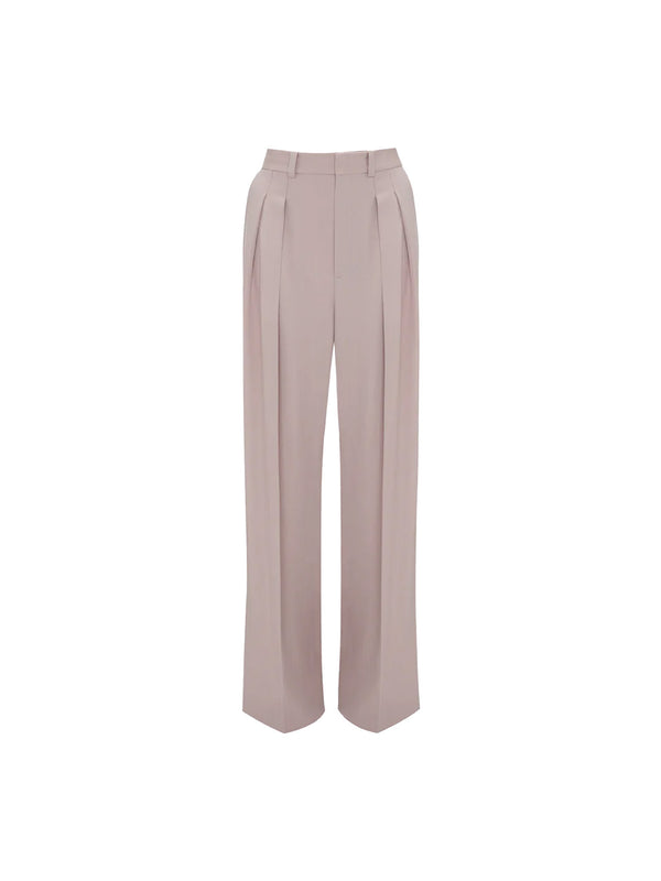 Double Pleat Trouser – Bundfaltenhose aus Schurwoll-Mix