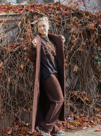 Fluffy Statement – Mantel aus Merino und Cashmere