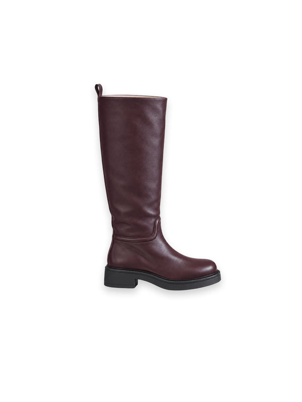 Celia Stiefel aus Leder mit Plateausohle