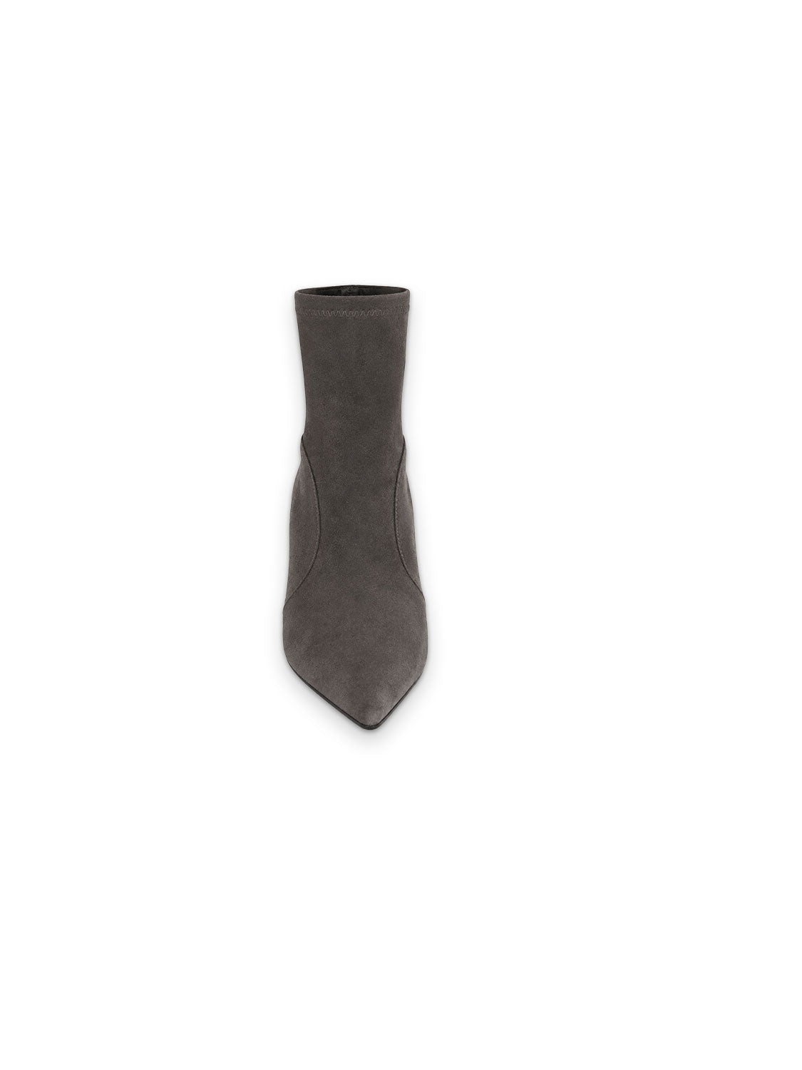 Spitze Stiefelette aus Veloursleder
