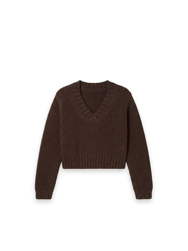 Pascal Pullover – Grobstrick V-Ausschnitt