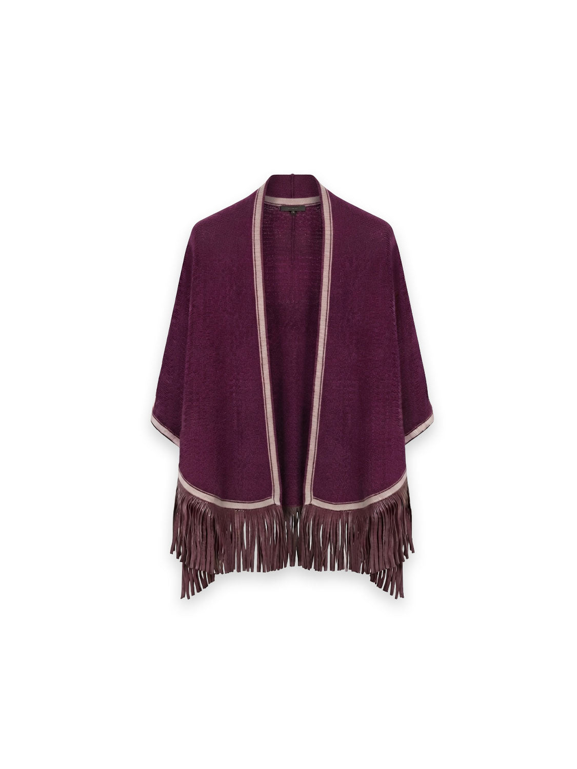 Triangolo Poncho mit Fransen
