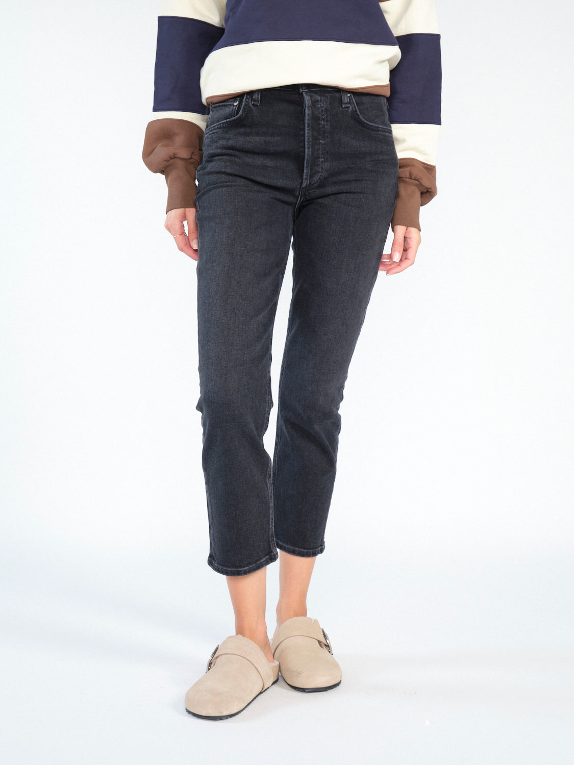 Riley Crop – High-Rise Jeans