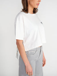 Cropped T-Shirt mit Muster