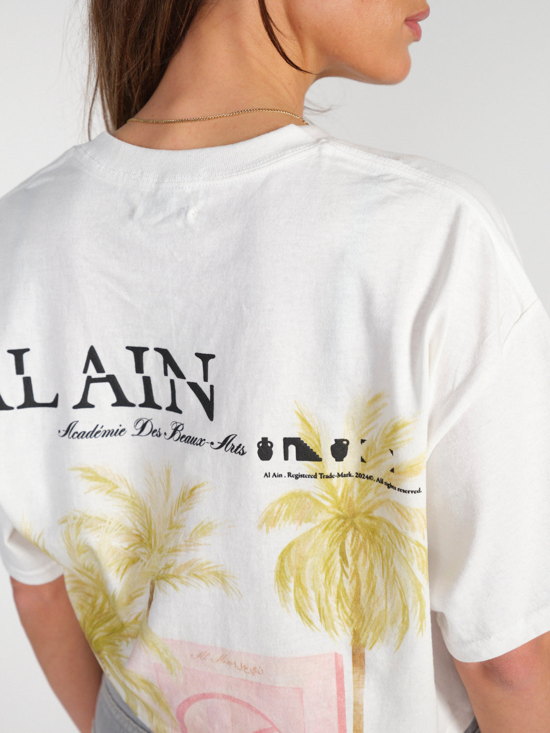 Cropped T-Shirt mit Muster