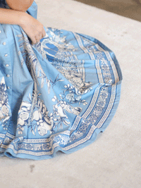 Villa - Midikleid mit Bordüre