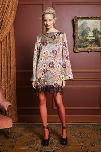 Johanna Mini Kleid – mit floralem Allover-Print