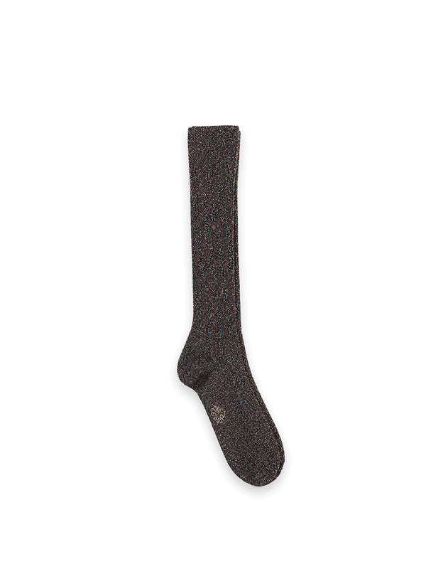 Paia –  Kniestrümpfe mit buntem Lurex