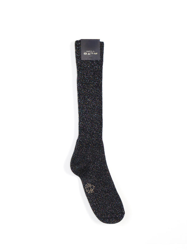 Paia –  Kniestrümpfe mit buntem Lurex