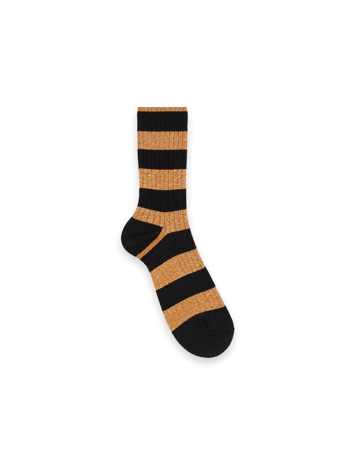 Paia –  Gestreifte Socken mit Lurex-Effekt