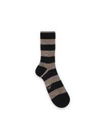 Paia –  Gestreifte Socken mit Lurex-Effekt