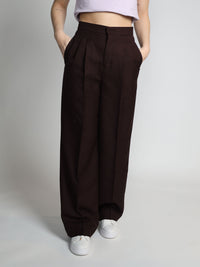 Anzughose mit weitem Bein