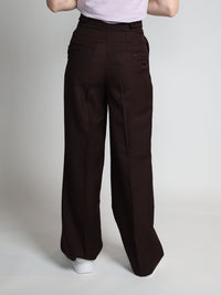 Anzughose mit weitem Bein