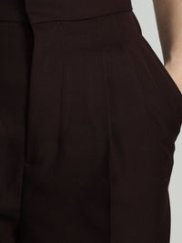 Anzughose mit weitem Bein