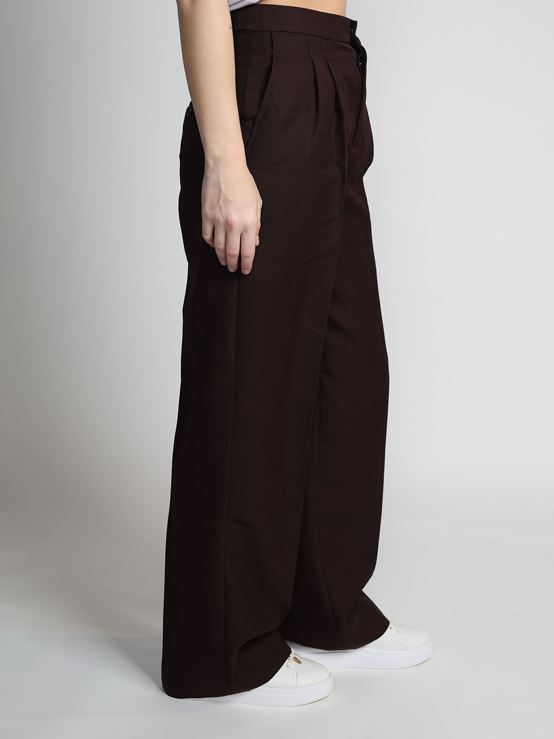 Anzughose mit weitem Bein