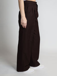 Anzughose mit weitem Bein