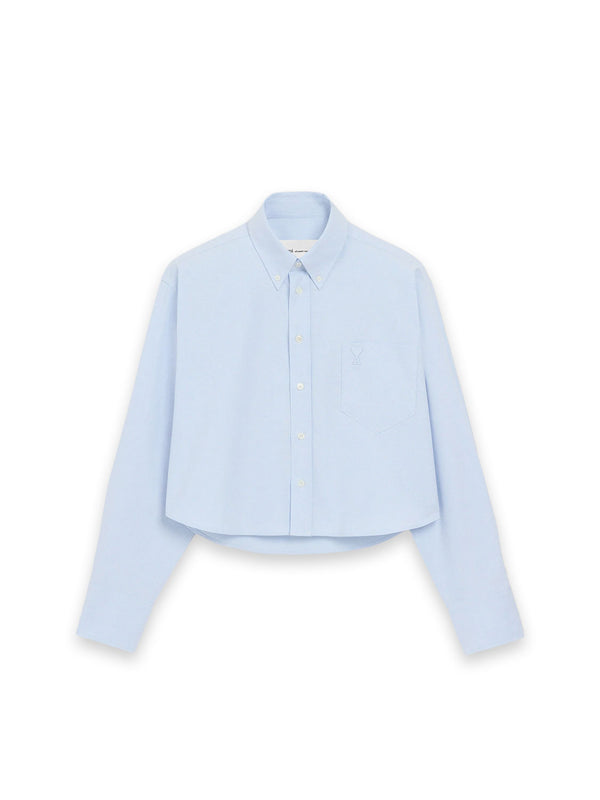 AMI Paris Cropped Hemdbluse