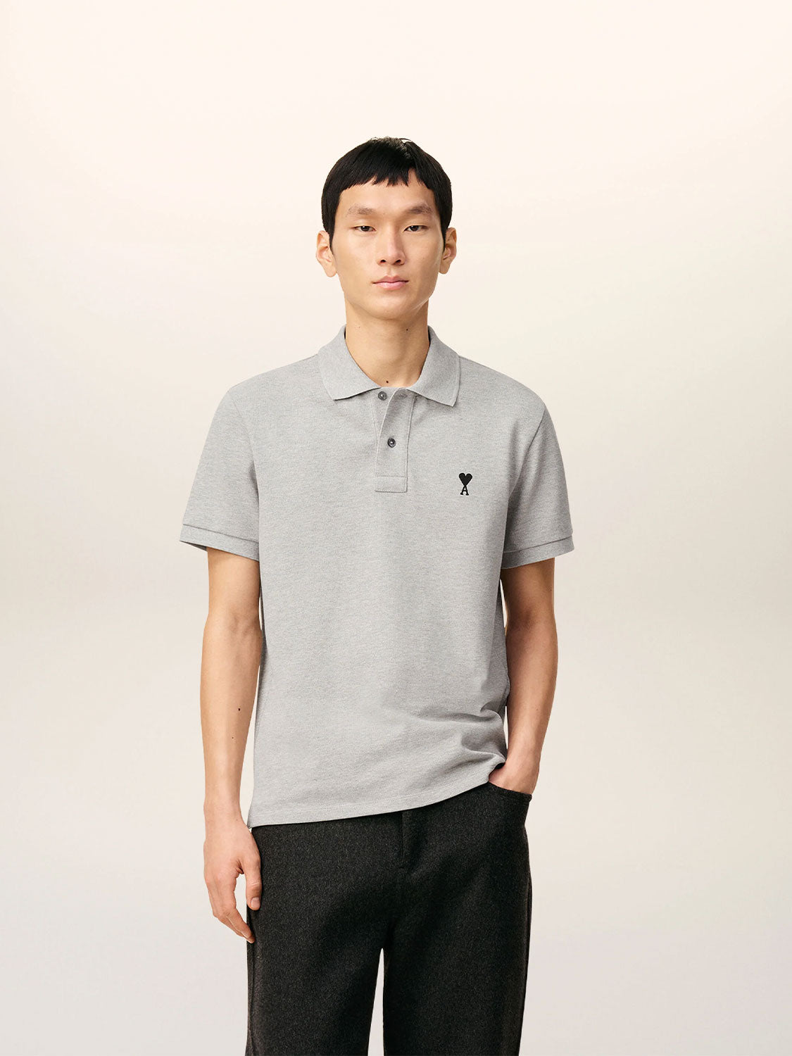 Polo shirt with embroidered logo