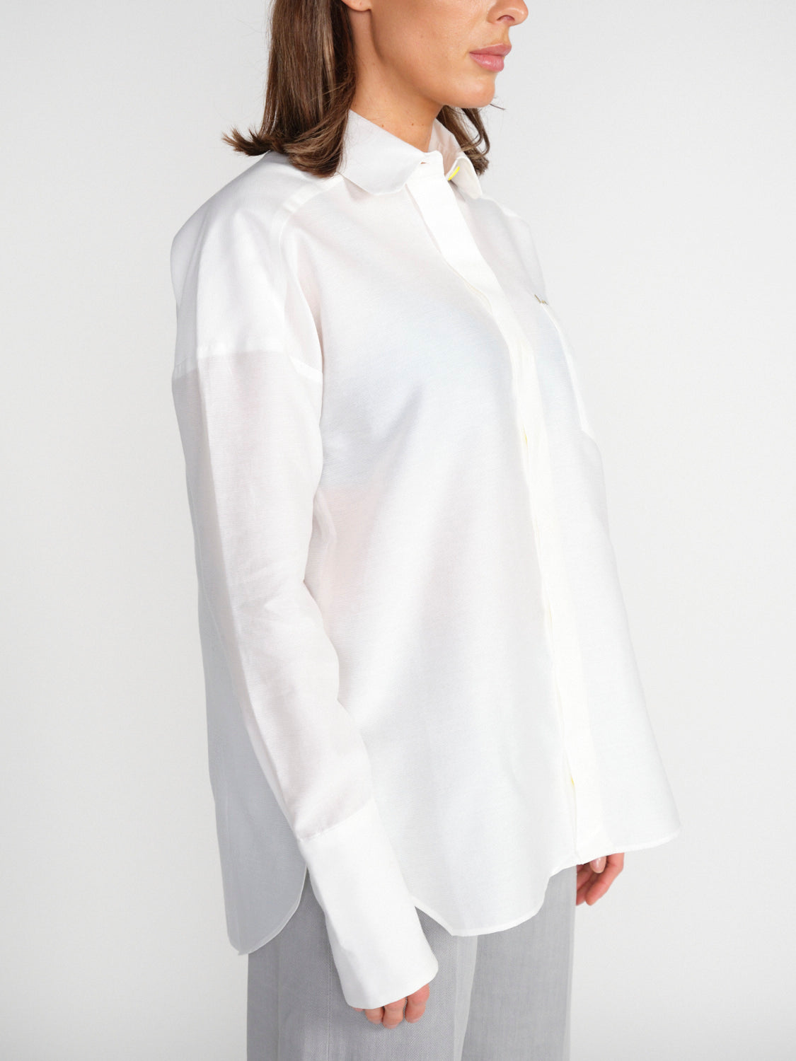 Bluse aus Baumwoll-Seiden-Mix  