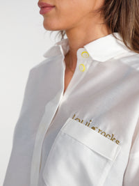 Bluse aus Baumwoll-Seiden-Mix  