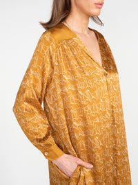 Calima – Kleid mit grafischen Pferden Print