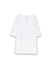 Joseline – Minikleid aus Baumwolle mit eingesticktem Detail