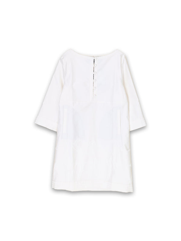 Joseline – Minikleid aus Baumwolle mit eingesticktem Detail