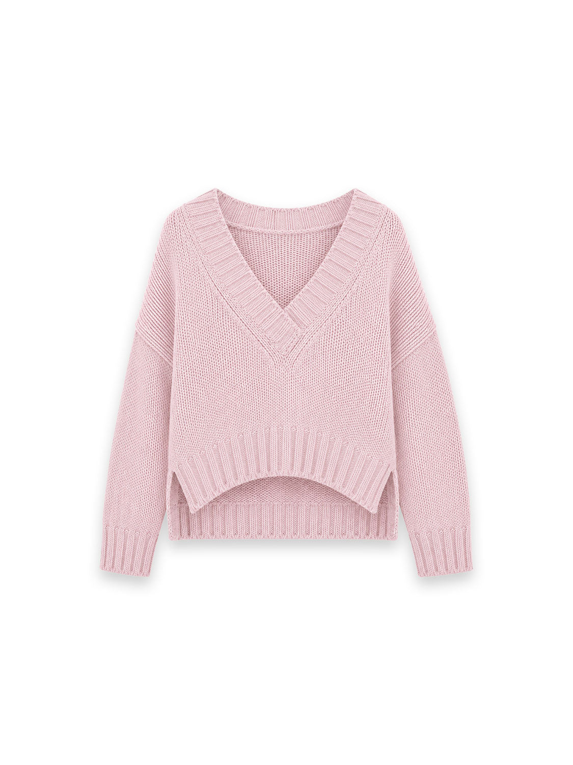 Pascal Pullover – Grobstrick V-Ausschnitt