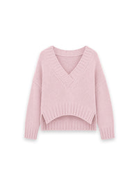 Pascal Pullover – Grobstrick V-Ausschnitt