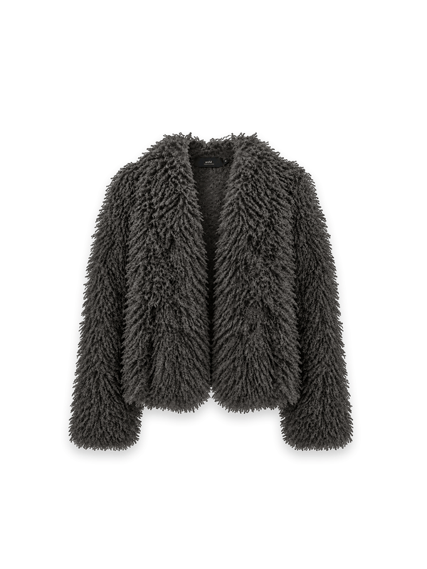Freda - Fransen-Strickjacke aus Cashmere