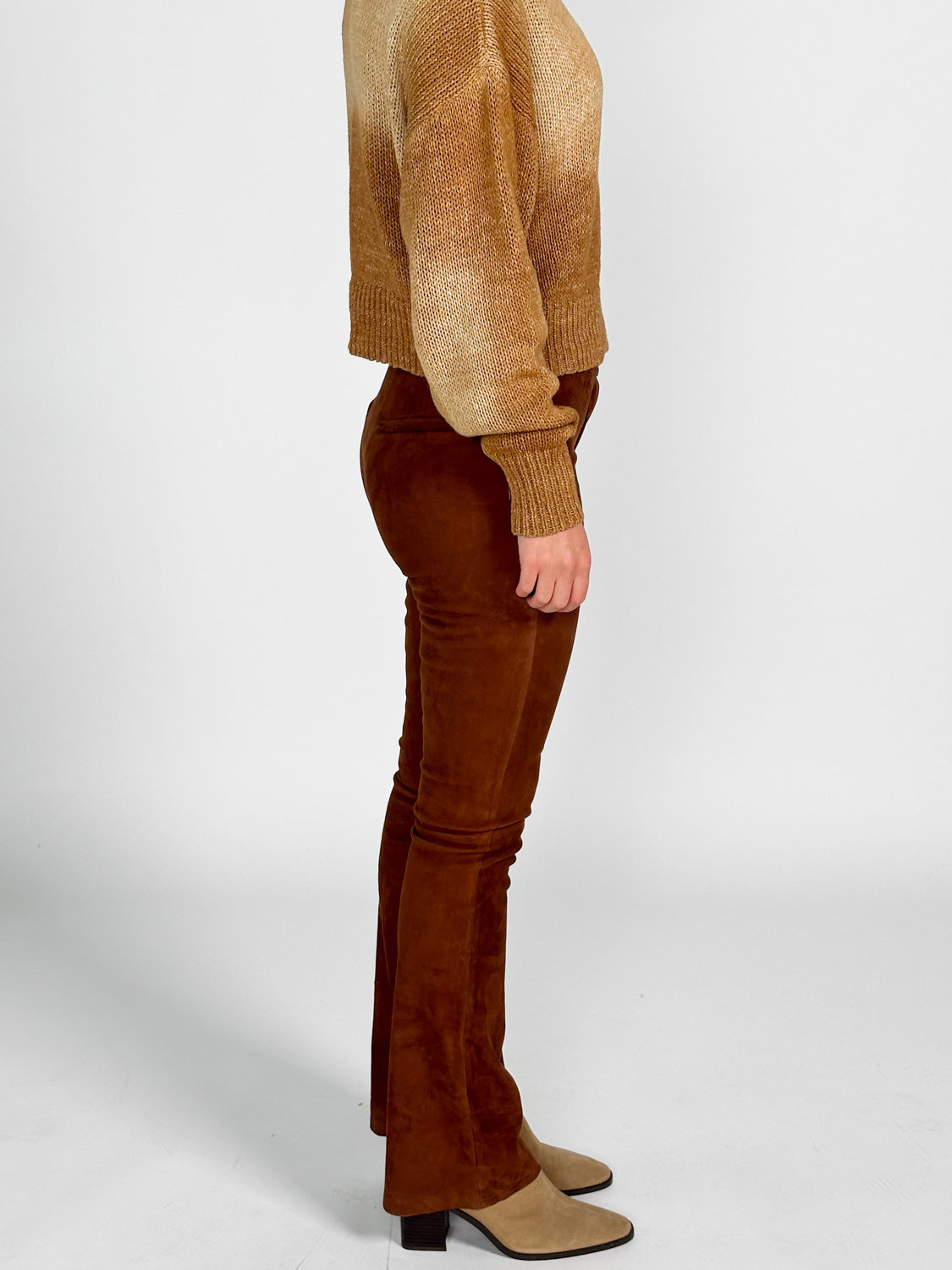 Izzy – Ausgestellte Leggins aus Wildleder