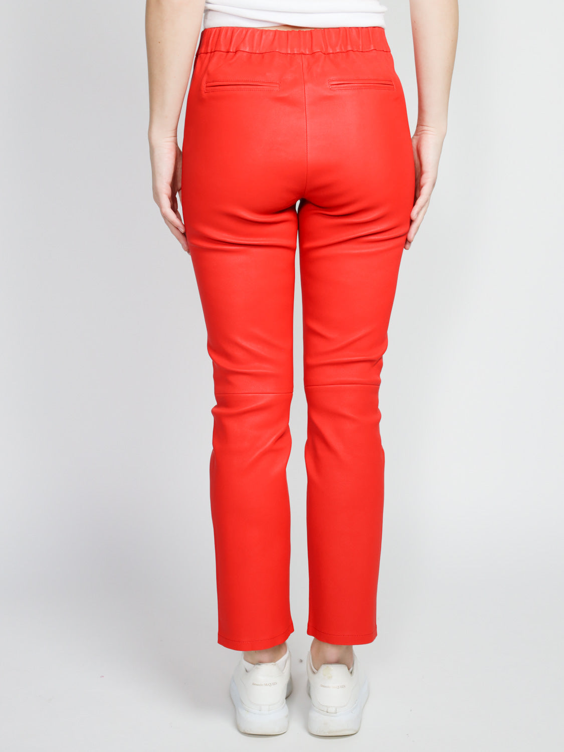 Kamilla Stretch Plonge – Leder Leggings