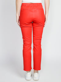 Kamilla Stretch Plonge – Leder Leggings