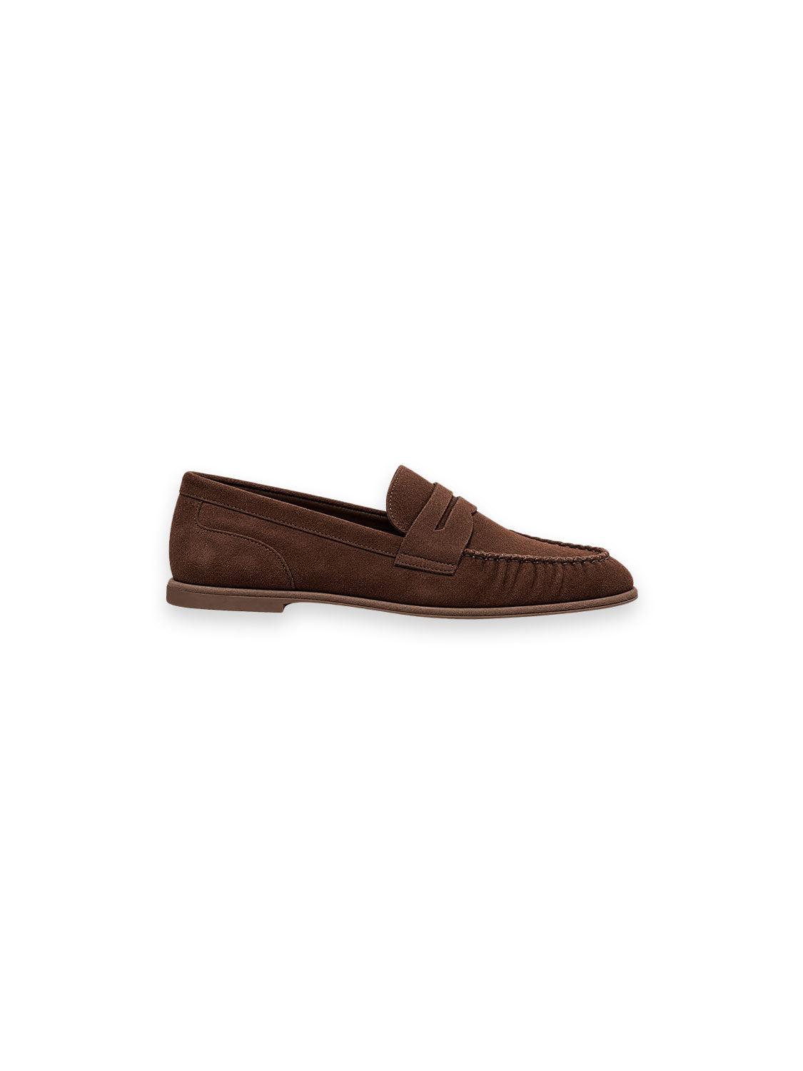 Loafer aus Veloursleder Spitz zulaufend